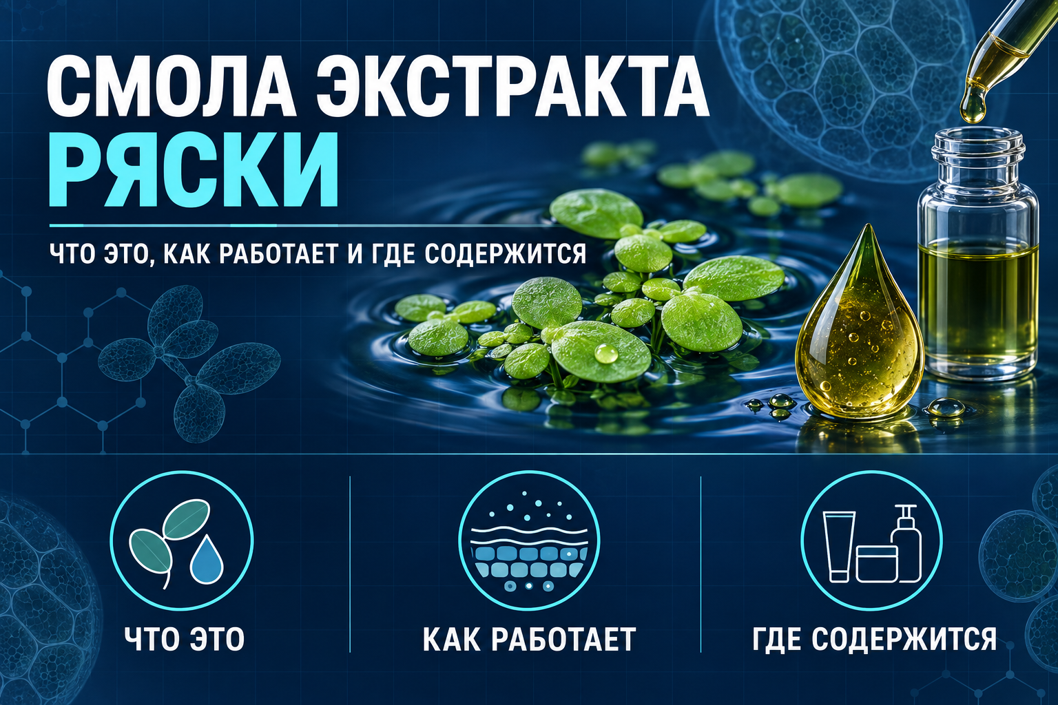 смола экстракта ряски